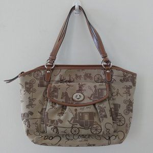 Coach Horse and Carriage Shoulder Bag